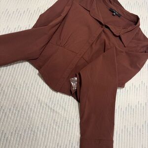 Love Tree Women's Brown Blouse